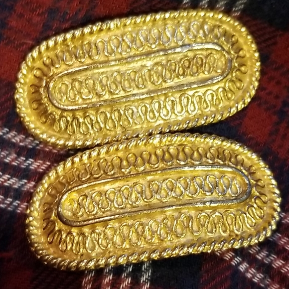 Musi Shoes Vintage Mad Men Era 95s Musi Gold Shoe Clips W